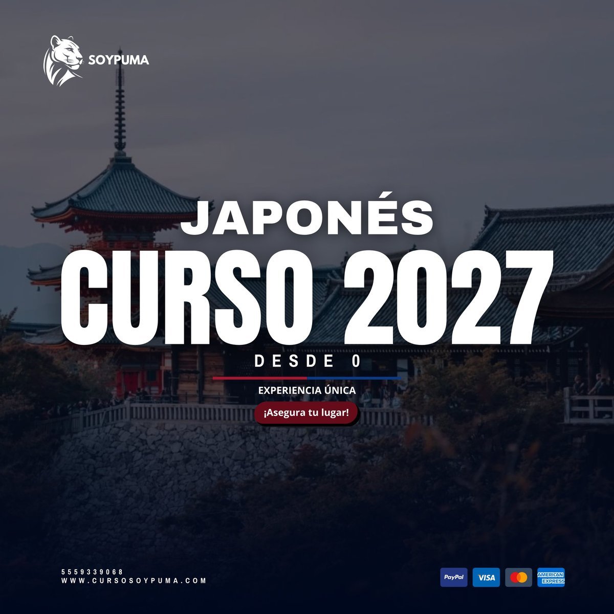 Curso SOYPUMA de Japonés 2027 desde cero