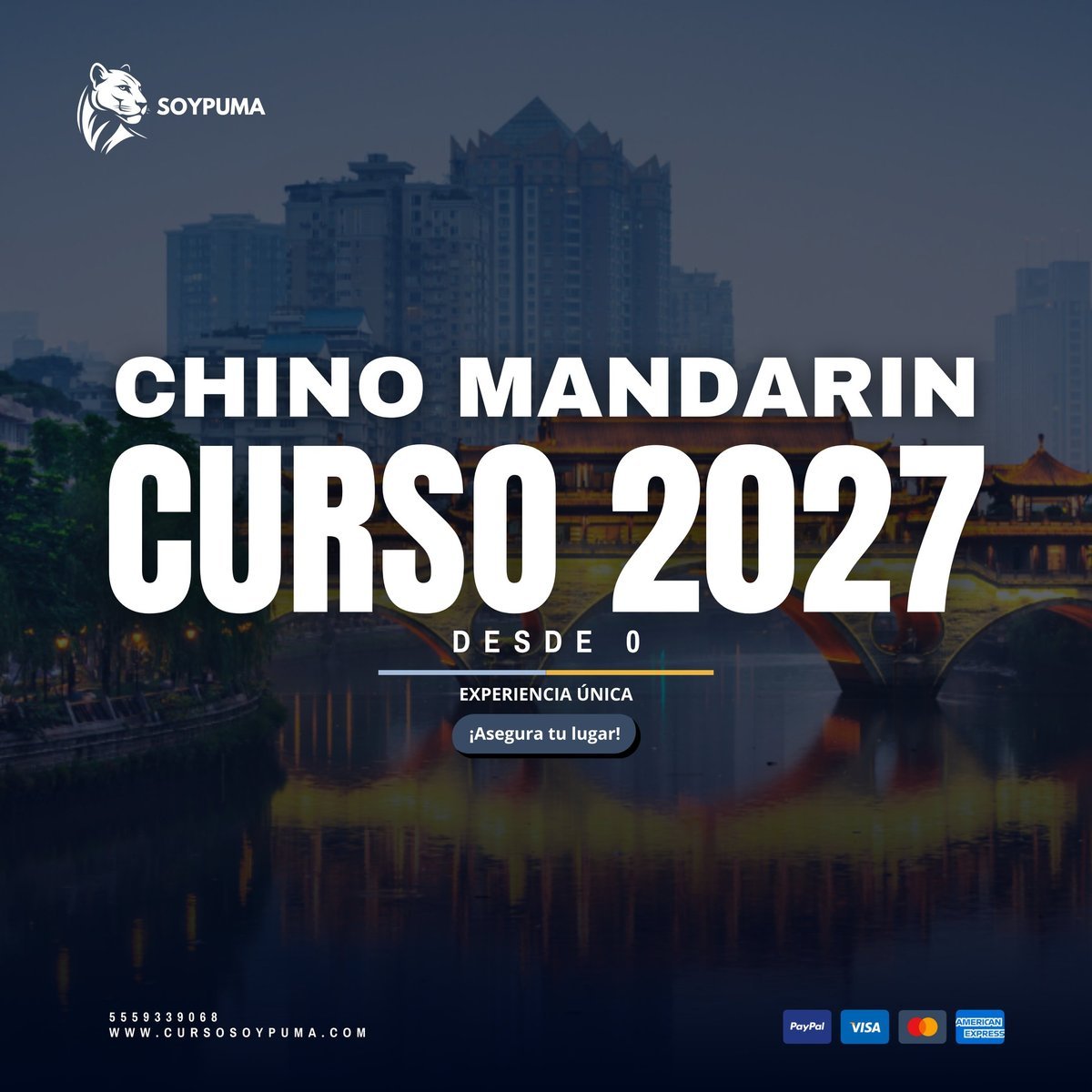 Curso SOYPUMA de Chino mandarín 2027 desde cero