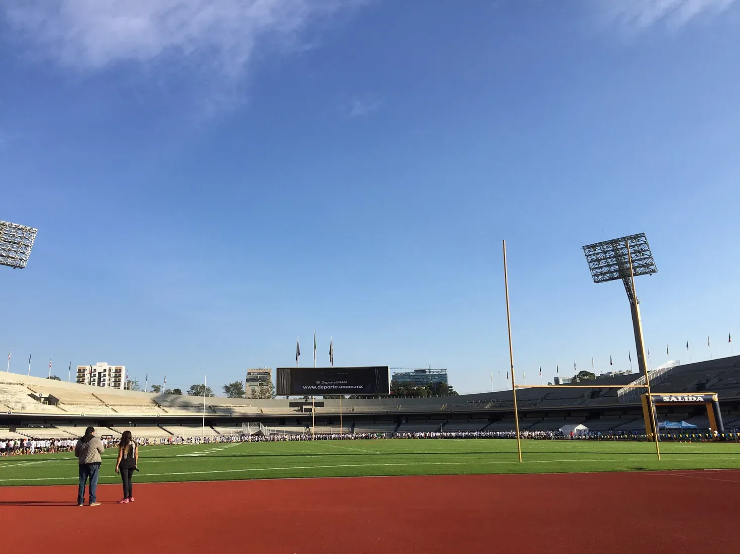 Interior del Estadio Olímpico Universitario de la UNAM