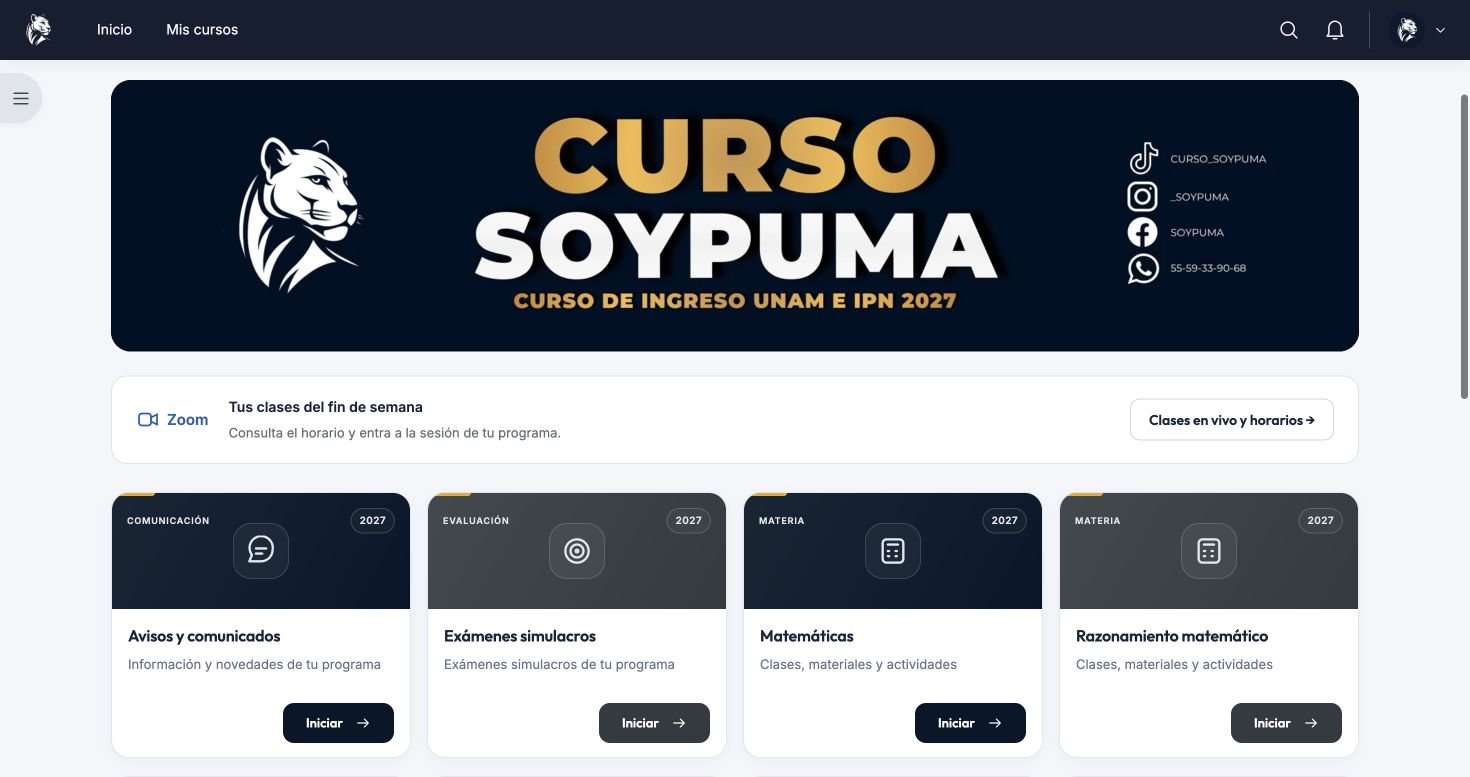 Vista real del programa Preparatoria · ECOEMS en el nuevo campus SoyPuma
