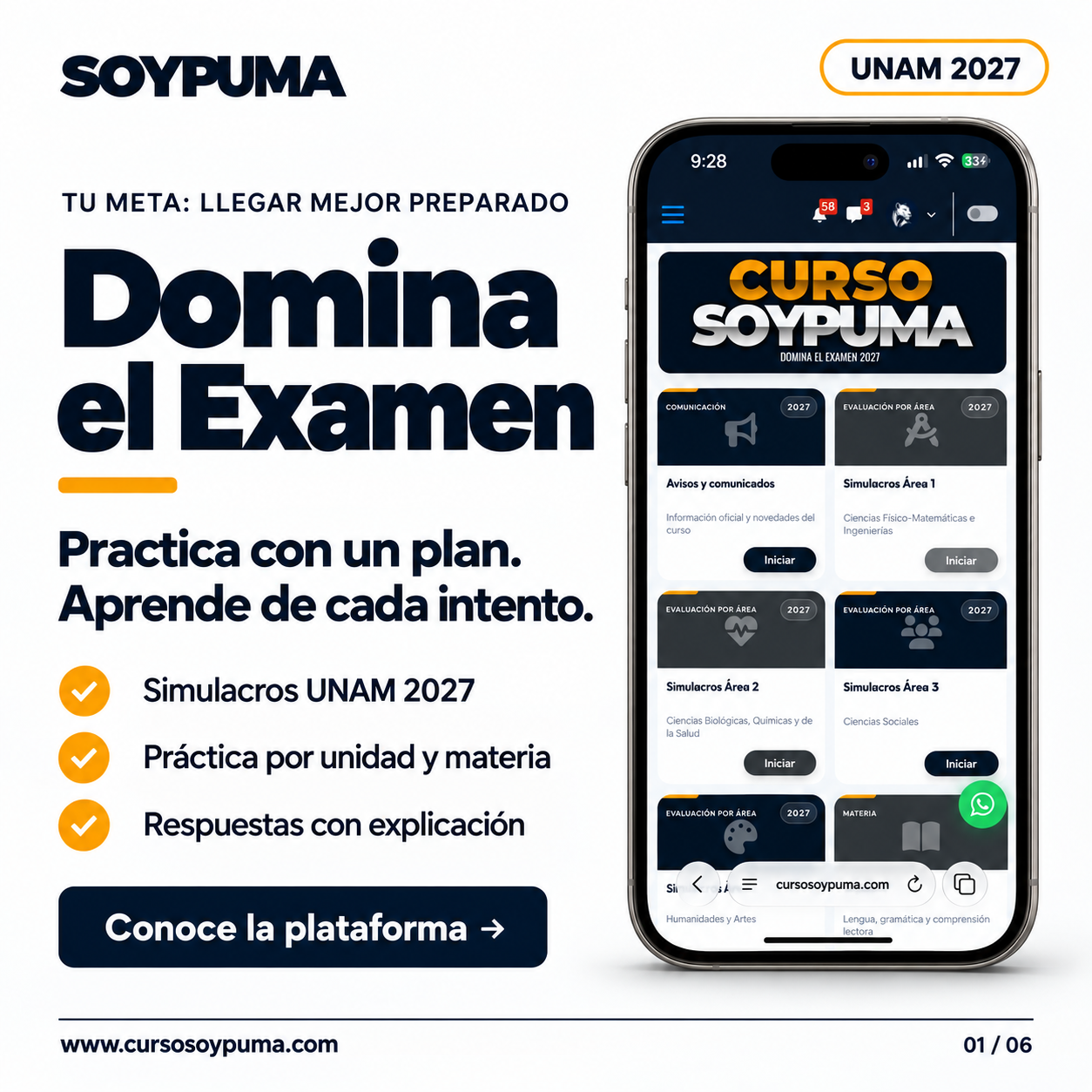 DOMINA EL EXAMEN UNAM 2027 — NIVEL SUPERIOR